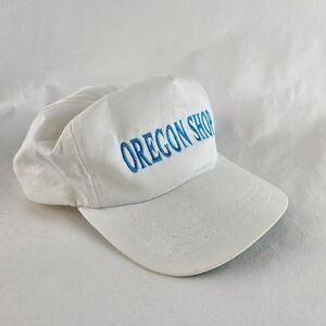 Oregon Shop Vintage Yupoong Strap Back Hat Cap White One Size Adjustable 90s